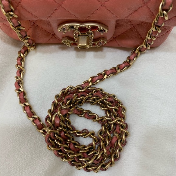 💞TRADED💞💯Authentic Chanel Mini Flap Bag Pink - Picture 3 of 16